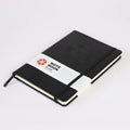 Cheap Bulk A5 Business Black Pu Leather Hardcover Custom Journal Notebook Customizable With Logo Printing