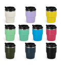 6oz Powder Coated Colors Coffee Mugs Mini Travel Cups Inside with Enamel Coating for Laser Printing