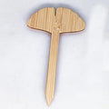 Leaf Shape Bamboo Plant Label 6x10cm Simple Design Raising Brand for Garden Greenhouse Flower Use