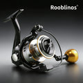 [Germany Stock] ROOBLINOS HEG Left Hand Spinning Reel 5.2:1 Nylon Material Bait Anti-Reverse Corrosion-Resistant Stream