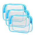 Bulk Cheap Reusable Zippered Travel Size Toiletry Cosmetic Clear Pvc Transparent Makeup Bag