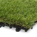 Outdoor PE Material Garden Interlocking Artificial Grass Tile