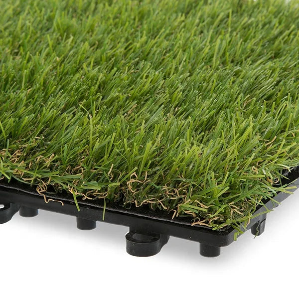 Outdoor PE Material Garden Interlocking Artificial Grass Tile