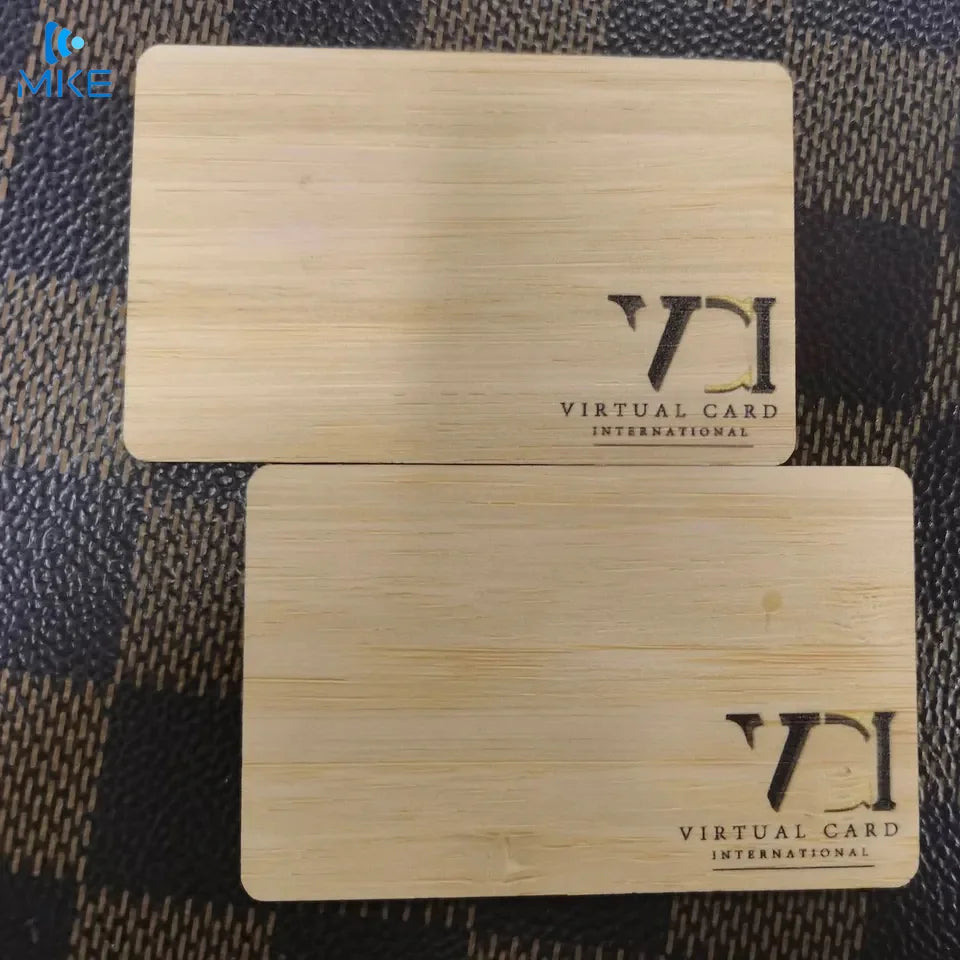 13.56mhz Bamboo Nfc Business Bamboo Cards