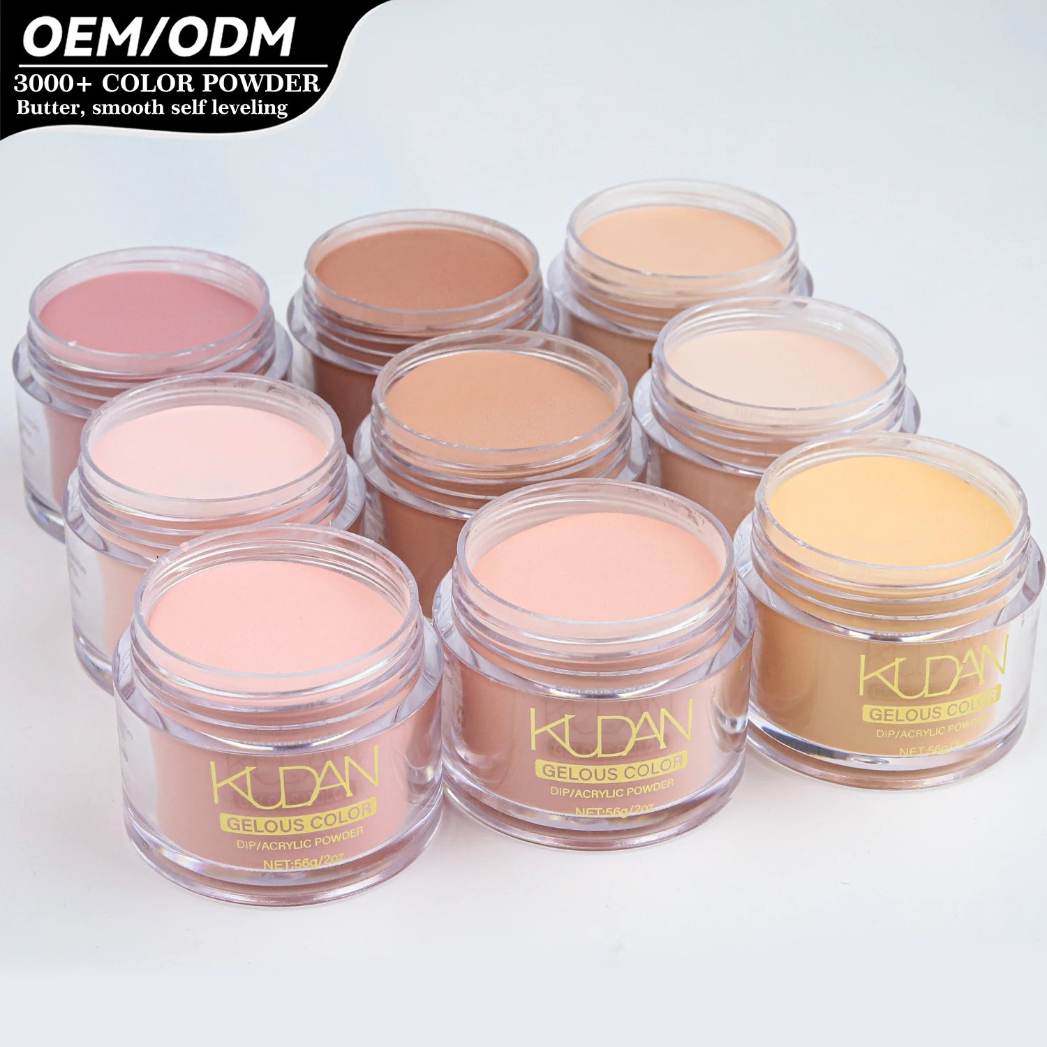 KUDAN Acrylic Powder Engraving Special 2oz Canned Acrylic Powder Long Lasting High Ductility Nail Acrylic Powder