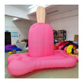 Custom Giant Pink LED Light Inflatable Ice Cream Popsicle Model Balloon for Summer Advertising Inflatables