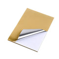 Vinyl PET Inkjet Sticker Paper A4 Brushed Gold Waterproof Printable Self Adhesive Labels for Computer and Inkjet Printer