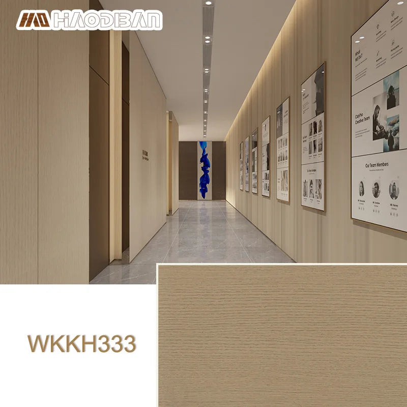 Modern Fireproof Eco-friendly Seamless Connection WPC Wood Textured Bamboo Charcoal Wall Panel for Hotel & Household Use