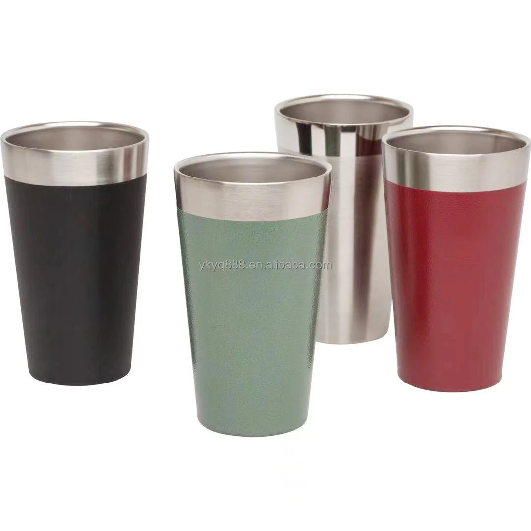 Custom Color 473ml Double Wall Vacuum Stainless Steel Tumbler Outdoor Travel Coffee & Beer Cup