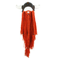 HZM-23303 Crochet Christmas Facial Hair Funny Beard Mustache Hat Ski Mask and Viking Knit Beanie