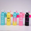 Custom Wholesale 800ml Stainless Steel Sport Water Bottle Tumbler with Lid Handle Cover Mugs Outdoor Travel Mugs
