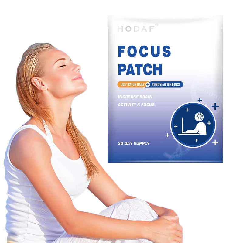 Brain-Boost Infused Absorption Patch Sustained Release Focus Patch Herbal Concentration Improvement Patch