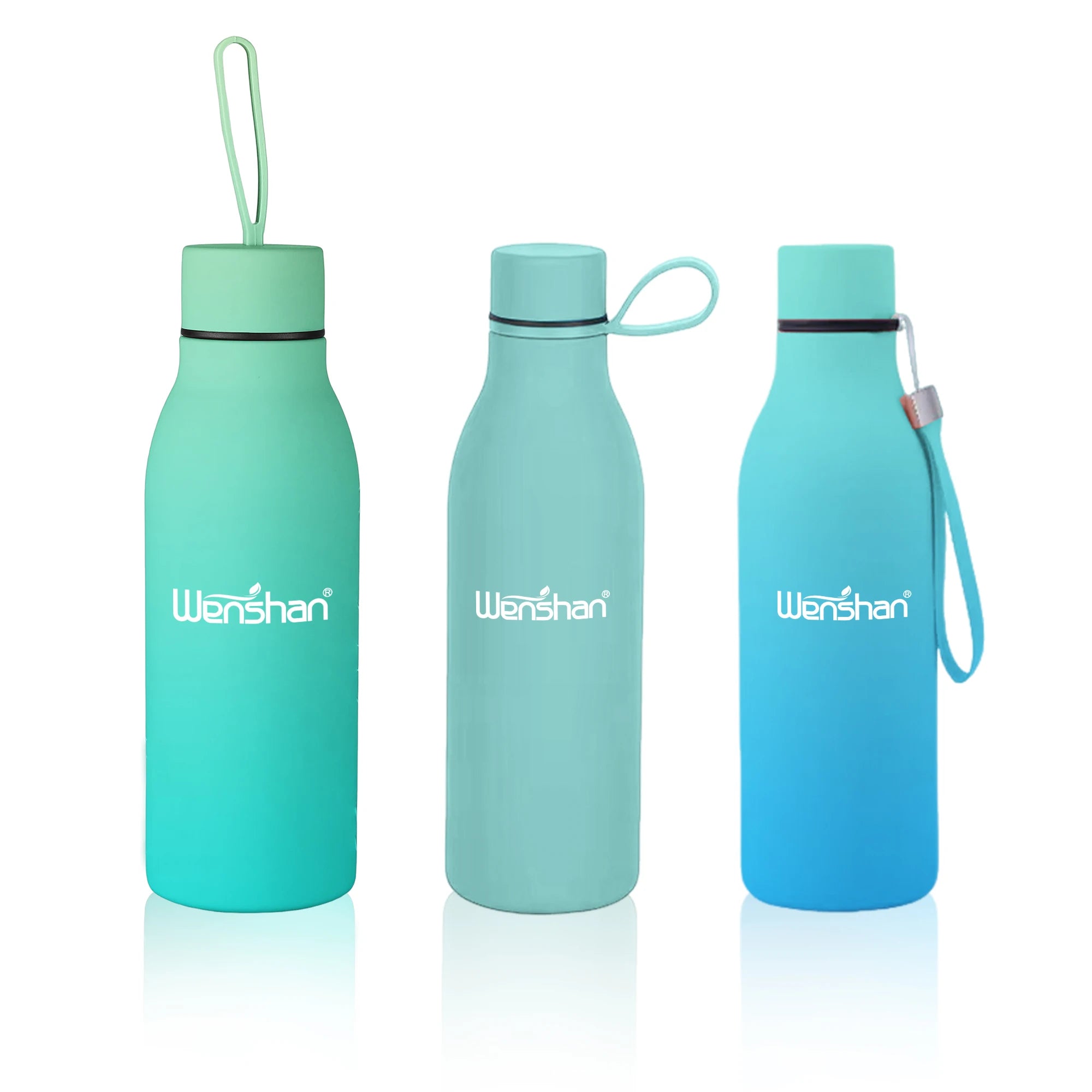 Personalized 304 Stainless Steel Water Bottle Gift Travel Mug 600ML Rubber Painting BPA Free Double Wall Sports Bottle