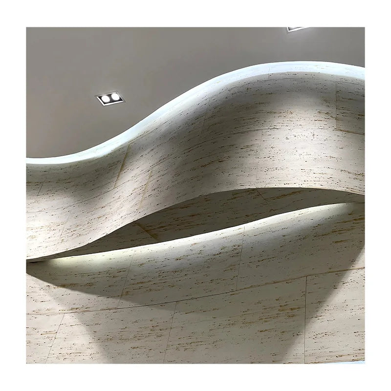 Waterproof Interior Exterior Artificial Stone Travertine Wall Cladding Composite Tile Decorative Veneer for Outdoor Villa Stone