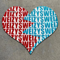 Artistic Acrylic Red Blue Home HUMANMADE Heart Rug Plush Trendy Parlor Custom Logo Carpet Large Floor Mat Supplier