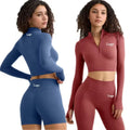 MQT4806+MQS4523 Wholesale Plus Size Summer Running Sports Shorts Gym Fitness Zipper Jacket Yoga 2 Piece Sets Women Plaid