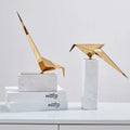 Beautiful Home Decorative Stainless Steel Handmade Craft Decor Bird on Stand
