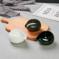 2024 Eco-Friendly Ceramic Coffee Latte Milk Frother Dispenser New Year's Green Tea Coffee Accessories Dosing Syrup Creamer Bowl