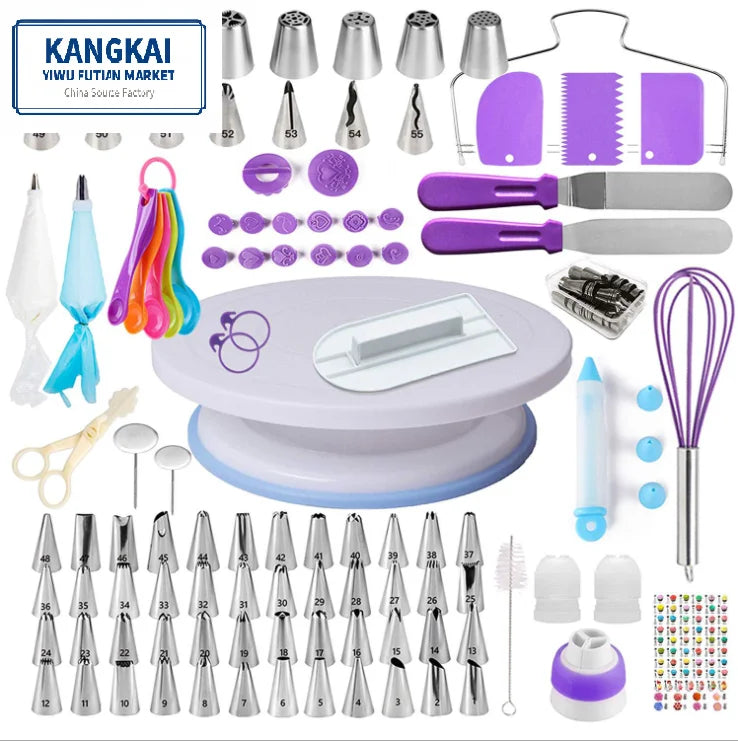 Wholesale 137pcs Nozzle Cake Baking Cake Decorating Tools Pastry Nozzles Icing Piping Tip Sets With Cookie Cutter