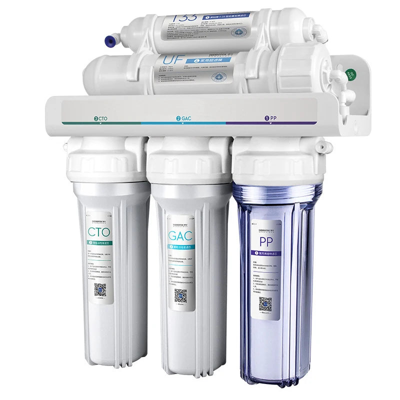 5 Stage Ultrafiltration Electric Under-Sink Water Purification System Smart Faucet Drinking Water Filtration for Household