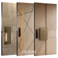 China Source Factory Entrance Best Wood Door Design Exterior Wood Main Door for Apartment Luxury Design Wood Door