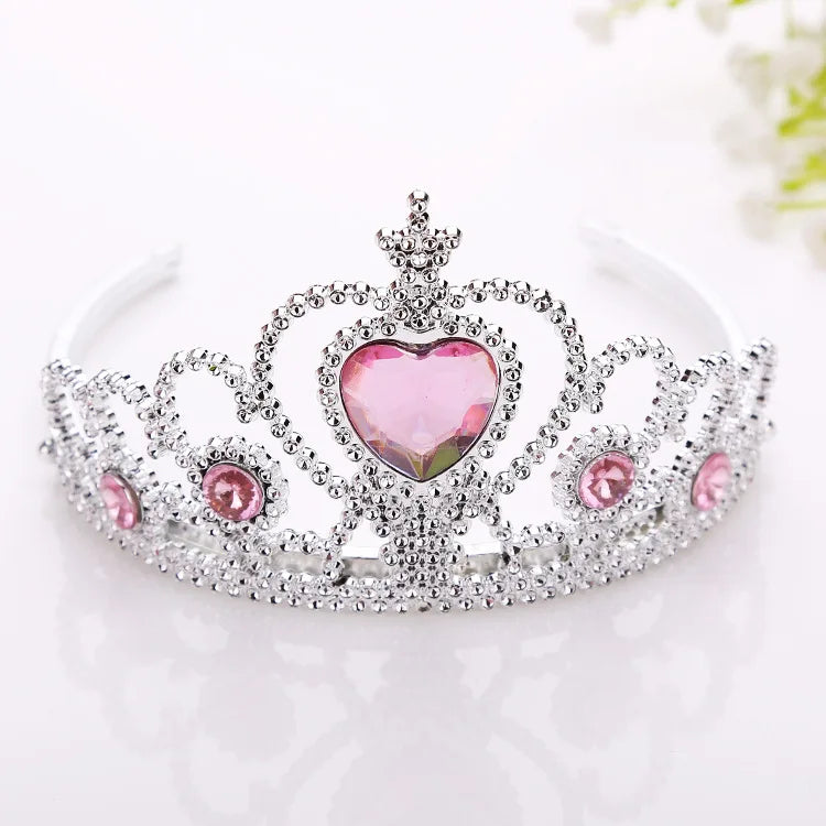 Factory Wholesale Children Popular Party Birthday Gift Crown 8 Colors in Stock Princess Performance Crown Tiara for Kids