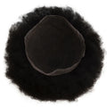 In Stock 4mm Afro Kinky Wave Curl Toupee 8*10  Remy Hair Mono Base Breathable Lace Pu Base Natrual Hairline Hair Patch for Men