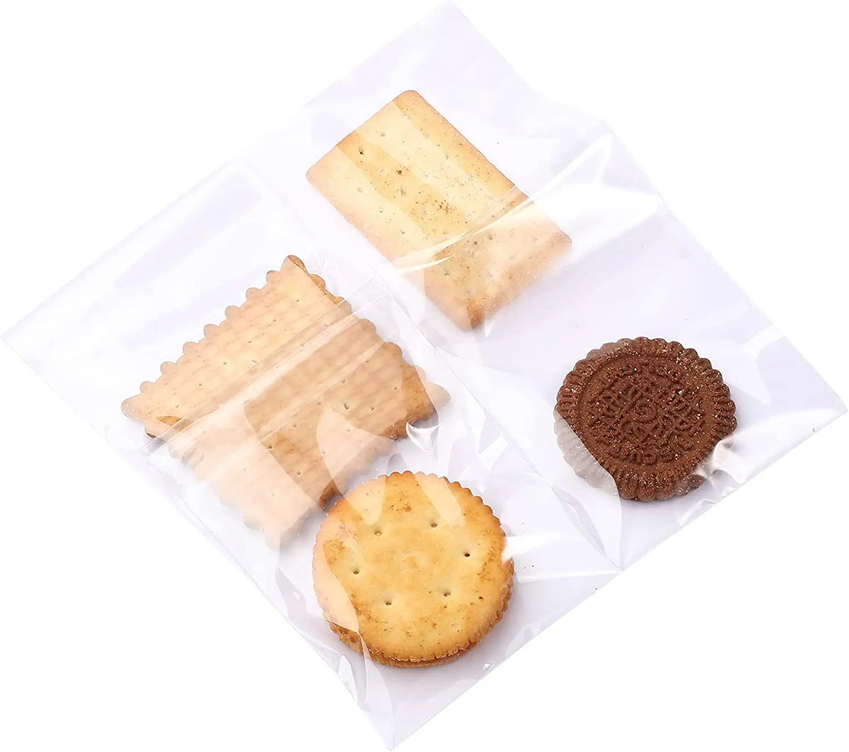 Factory Sizes 3 Sides Seal Bag Self-Sealing OPP Bag for Packaging Jewelry Necklaces Food Snack Cookies Bread Candy