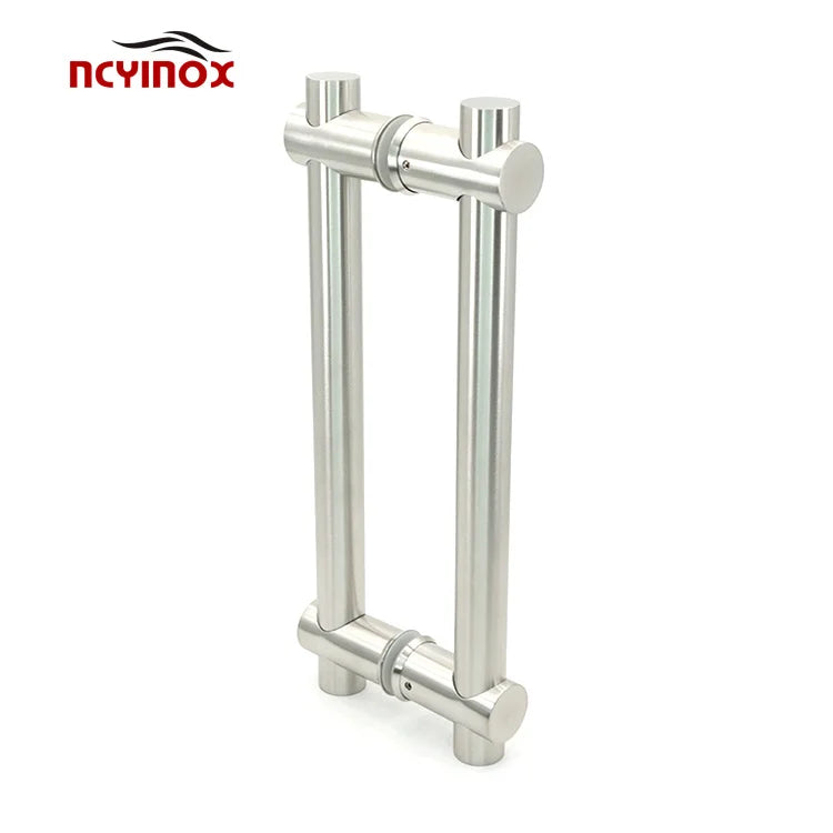 Heavy Duty Glass Hardware Adjustable Stainless Steel Pull Handle for Glass Door