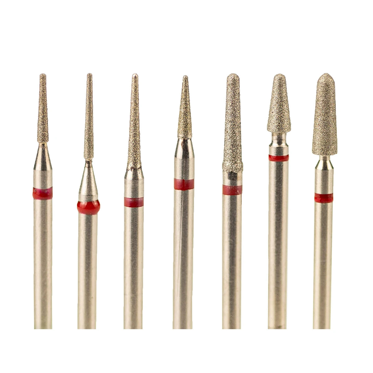 2.35mm Shank  Pedicure Wholesale E File Burrs Grinding Head Safety Needle Cone Russian Manicure Cuticle Nail Drill Bits Diamond