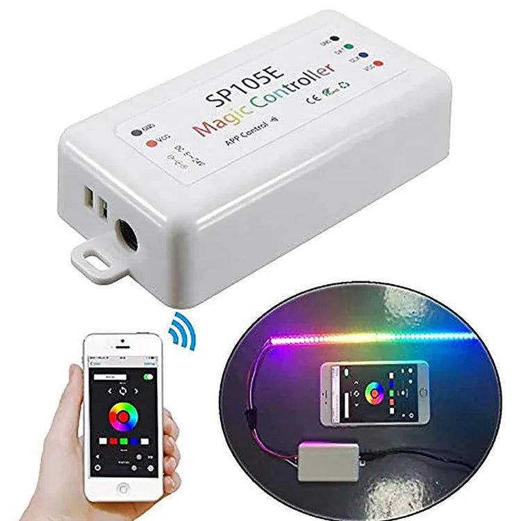 SP105E Remote Magic Led App Controller for Ws2811 Ws2812b Etc Programmable LED Strip