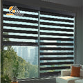 Hot Selling Modern Zebra Dual Roller Blinds Blackout Plain Waterproof Automatic for Sliding Windows Perfect Fit