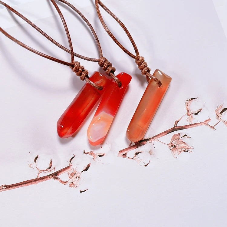 Huiying Wholesale Luxury China Red Agate Lucky Carnelian Pendant Necklace Jewelry Jewelry
