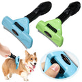 2024 Stainless Steel Pet Grooming Tool Self-Cleaning Cat Brush Dog Cat Comb Knotted Undercoat Hair Rake PVC Dematting Fur Rake