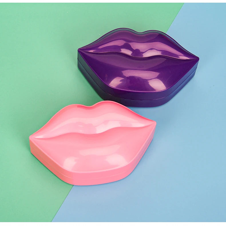 Organic Vegan Hydrogel Sleeping Lip Mask Wholesale Cosmetics Aloe Vera Plumping Moisturizing Hyaluronic Acid Crystal Sheet Form