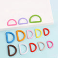 Colorful Nylon D-Shaped Ring Buckle Multi-Size Strap D Ring Fastener for Bags