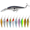 Fishing Lures 9.5g/110mm Long Tongue Plate FLOATING MINNOW Hardbait Artificial Bait Lures Wholesale MegaBDM