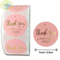 Custom Thank You for Your Order Business Sticker Adhesive Label Business Stickers Printing