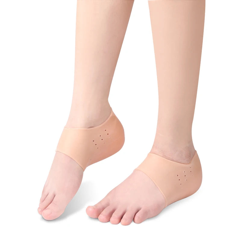 SEBS Invisible Heel Lift Inserts Half Pad Height Increase Insoles Men Women Heel Socks Shoe Insert