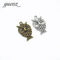 Antique Owl Charms Pendant Fit DIY Bracelet Necklace Jewelry Making 24*15mm D167