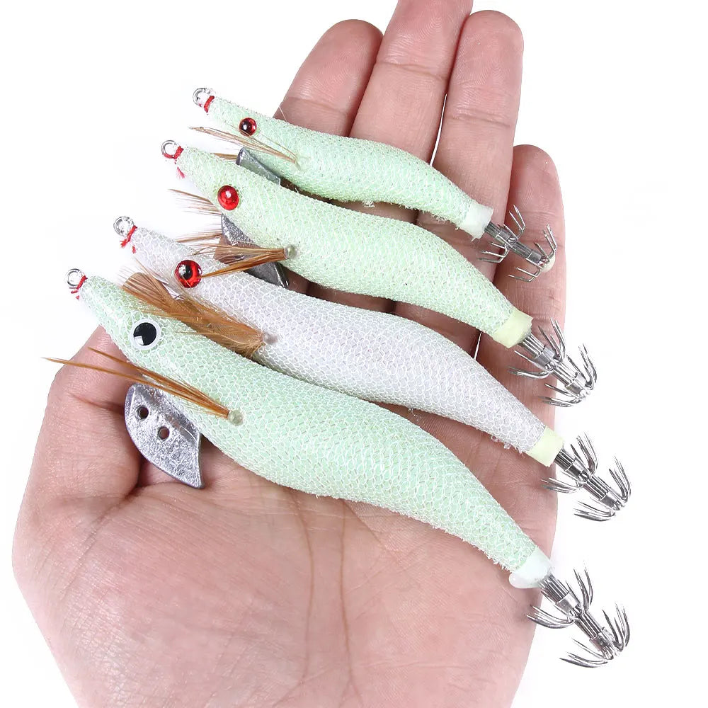 2.0# 2.5# 3# 3.5#Squid Jig 6.6g/12.5g/15.7g/21.6g/ Noctilucent Shrimp Yamashita Fishing Lures