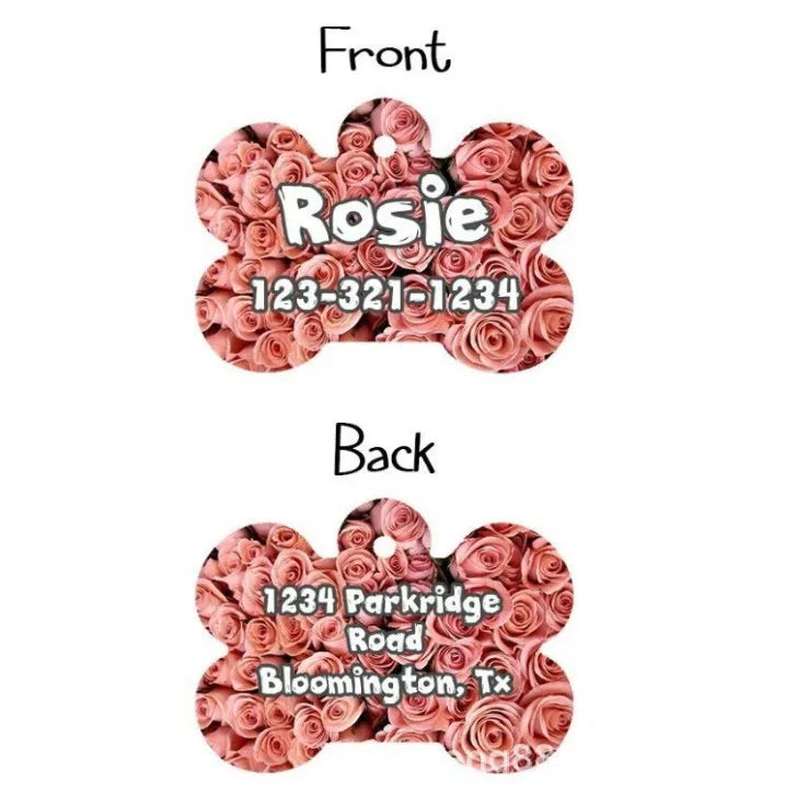RubySub Aluminium Dog Bone Double Sides Custom Dog Tags Sublimation Dog Tags Pendent Blanks