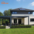 Modern Glass Aluminum Sunroom for Villa Patio Garden House Extension Outdoor Lounge and Leisure Space