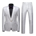Wholesale Men's Plus Size Slim Fit Business Suits Elegant Groom Wedding Evening Dress Host Two Piece 100% Polyester