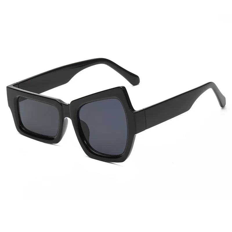2022 Unique Square Sunglasses with Funny Eyebrow Pick New Arrival Stock Wholesale Price PC Frame Material