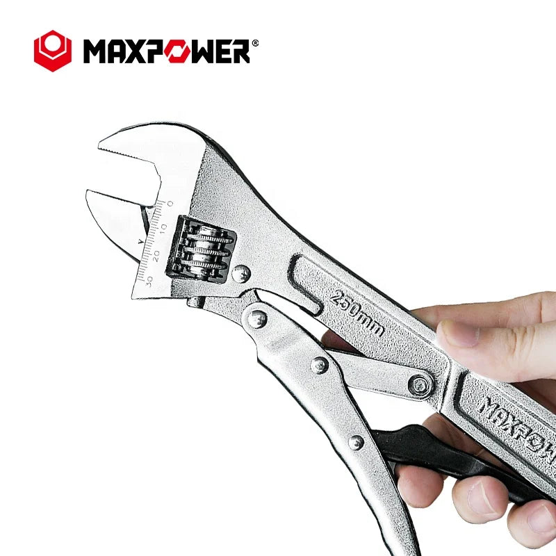 Component Handle 250mm 10in Automatic Quick Sealing Fixing Clamp Locking Adjustable Wrench Monkey Wrench