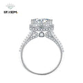 Sunflower Solitaire Moissanite Rings Engagement Rings R.GEM. Wholesale S925 Silver 2 Carat Round Cut  for Women