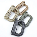 Molle Carabiner D Locking Ring Plastic Clip Snap with Keychain ITW Fastener Portable Bag Buckle for Straps and Bag Hangers