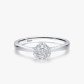 Ailmay Pure 925 Sterling Silver Fashion Geometric Design High-Class Dazzling CZ Finger Ring for Women Anniversary Jewelry Gift