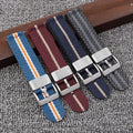 Luxury 20 22mm Premium Quality Herringbone Cross Nylon Watch Band Quick Release Replacement Fabric Nylon Watch Strap